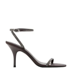 Mango sandalettes met strass bruin