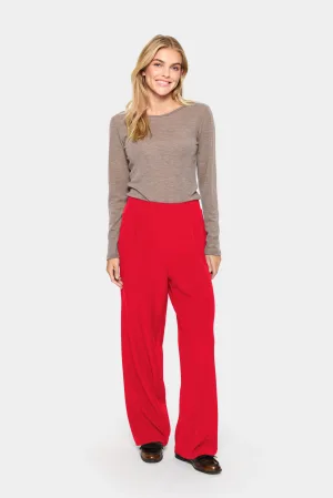 Casual broek Regular fit Flame Scarlet red