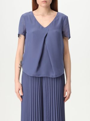 V-hals Geplooide Blouse