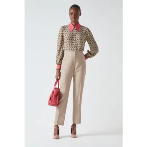 LK Bennett Tr Amelia Slim Trouser Beige