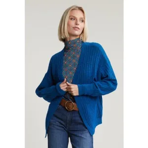 River Woods Petrol Woolen V-neck Cardigan