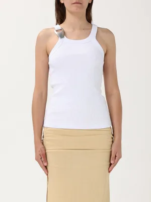 Geribbelde Tanktop met Metalen Detail