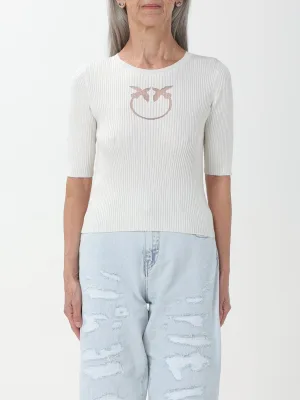 Geribbelde Tricot Smiley Uitsnijding Top