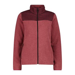 Dames fleece sweatshirt met rits en print CMP