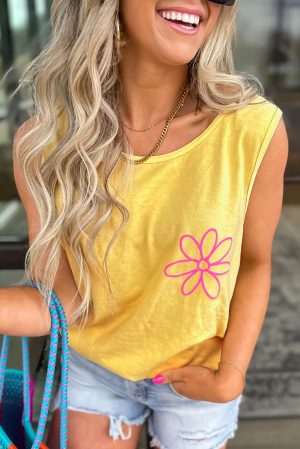 Daisy Graphic Tanktop Relaxed Fit