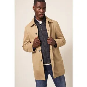 White Stuff Anderson Mac Dark Tan