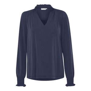 V-hals blouse voor dames Pulz Jeans Lippa