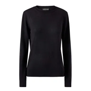 Emporio Armani Dames/Dames Wollen Crew Hals Trui (Marine)