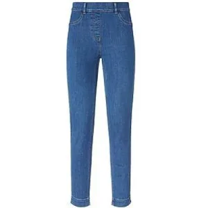 Enkellange comfortjeans pasvorm Sylvia Van Peter Hahn denim