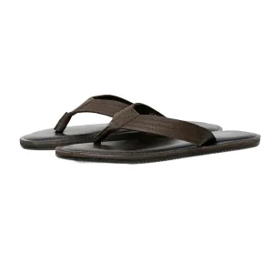 Jack And Jones Leren teenslippers heren Washton (Bruine steen)