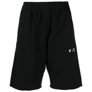 Off-White OW Logo Zwarte Sweat Shorts
