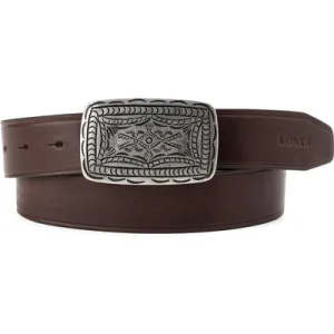 Levi’s Western Plaque Belt In Chicory Coffee