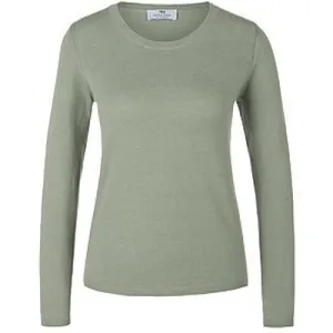 Trui 100% kasjmier ronde hals Van Peter Hahn groen