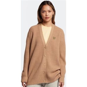 Lyle & Scott Ribbed Cardigan W802 Warm Tan