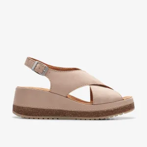 Kassanda Stap Sand Nubuck Sandalen