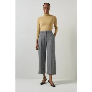 LK Bennett Rosalind Cargo Pants  Grey