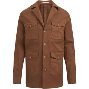 We Fashion Jacket Normal Length Rust Brown
