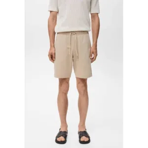 Mango Man regular sweatshort beige