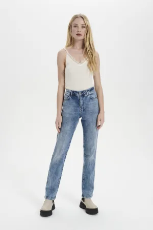 Jersey top Classic fit Ice white