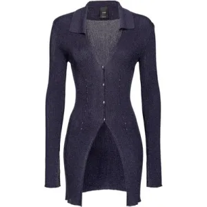 PINKO Calibro Maglia Costina Metalli Blue – Nautical Jacket