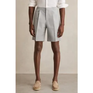 Reiss Relaxed Drawstring Shorts Soft Grey
