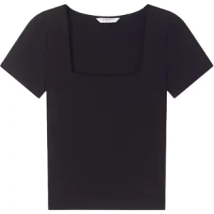 LK Bennett Tasha Square T-shirt Black/white