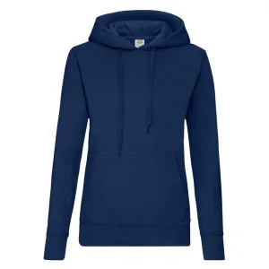 Fruit of the Loom Klassieke Dames Fit Sweatshirt Met Capuchon (Marine)