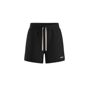 Men’s Hugo Dulasho Contrast Logo Shorts in Black