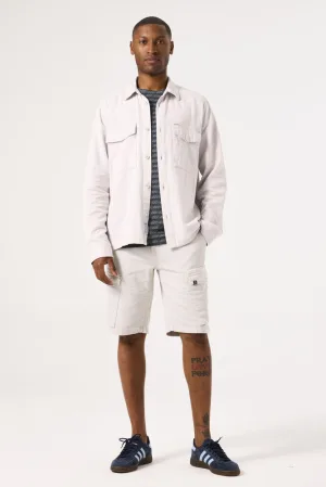 Lichtgrijze cargoshort