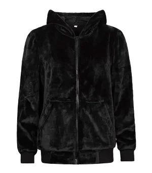 Heat Holders – Dames Soul Warming Zachte Fleece Lounge Hoodie – Zwart