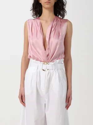 Zijden V-hals Mouwloze Blouse