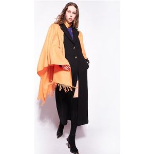 PINKO Segunda Poncho Lana Soft Orange Ochre