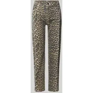 Christian Berg Woman Broek in luipaardlook met achterzakken