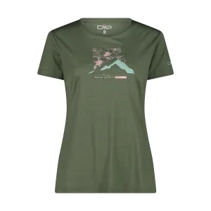 Dames T-shirt met ronde hals van merinowol CMP