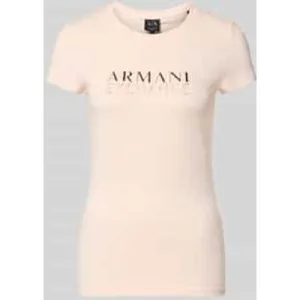 Armani Exchange T-shirt met labeldetail