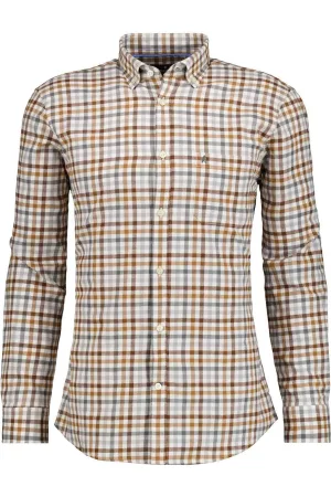 RAGMAN Overhemd lichtbruin, Ruit