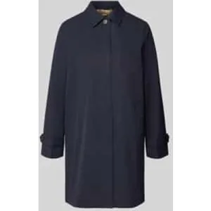 Gant Lange jas met blinde knoopsluiting en mouwtrensjes