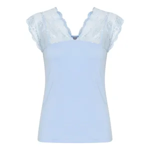 T-shirt met kant voor dames CULTURE Poppy