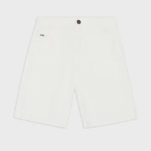 Emporio Armani denim short voor jongens in Wit