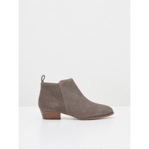 White Stuff Willow Suede Ankle Boots Dark Grey