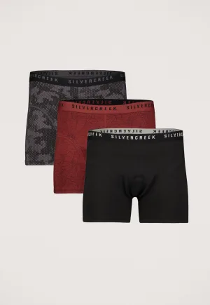Silvercreek 3-pack Geo Boxershorts