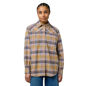 Dameshemd Wrangler Loose Western