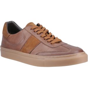 Hush Puppies Riley Suède Heren Taupe Sneakers