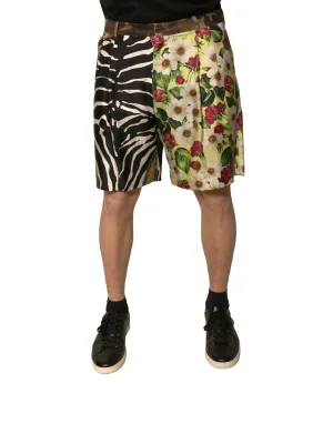 Zomer Shorts Bloemen Zebra Print