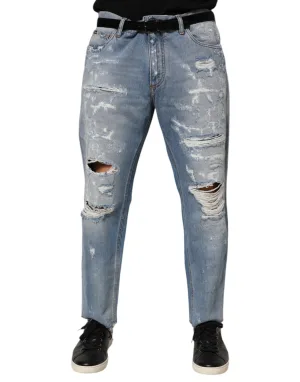 Versleten Denim Jeans
