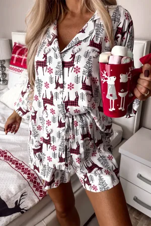 Rendier Ruitpatroon Pyjama Set