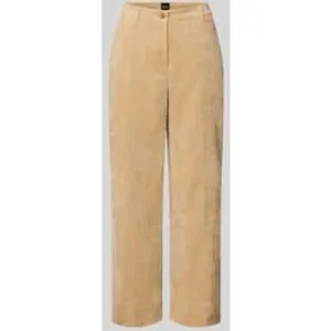 Boss Orange Regular fit corduroy broek met riemlussen, model ‘C_TACODI”