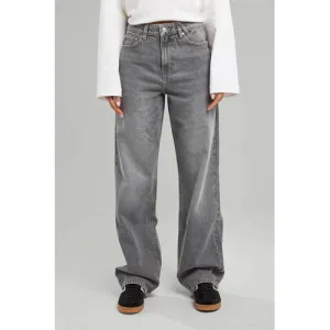 America Today straight jeans high waist grey