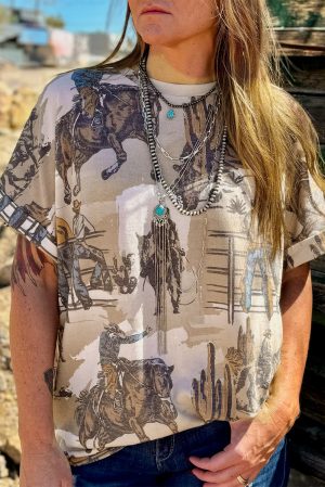 Rodeo Scene Graphic T-shirt