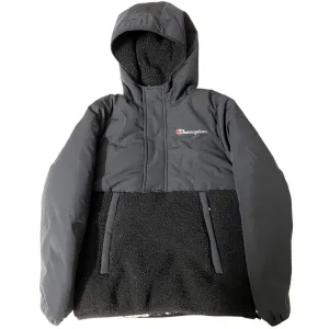 Champion Half Zip Black Hooded Jacket
